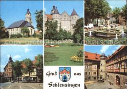 72338718 Schleusingen Kirche Markt Schloss Bertholdsburg Brunnen Schleusingen - Schleusingen