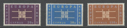 Europa CEPT 1963 Chypre - Cyprus - Zypern Y&T N°217 à 219 - Michel N°225 à 227 *** - 1963