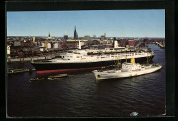 AK Hamburg, Passagierschiff Queen Elizabeth 2  - Piroscafi