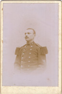 Grande Photo CDV D'un Officiers Automobiliste De L'artillerie Italienne Avec Sa Famille Posant Dans Un Bois - Old (before 1900)