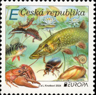 CZECH REPUBLIC 2024 Europa CEPT. Underwater Fauna & Flora - Fine Stamp MNH - Nuovi