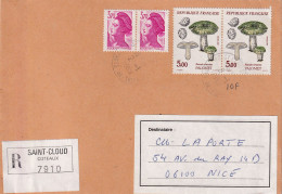 LETTRE  1989  RECOMANDEE  SAINT-CLOUD - Lettres & Documents