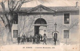 30 NIMES CASERNE MONTCALM CACHET MILITAIRE - Nîmes