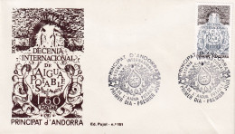 FDC 1981 ANDORRA FR. - Acqua