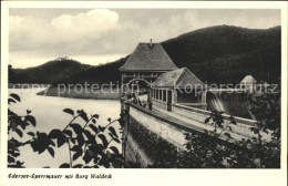 71943095 Edersee Sperrmauer Mit Burg Waldeck Edersee - Autres & Non Classés