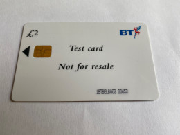 1:195 - England Chip Test Card £2 - Autres & Non Classés