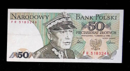 Billet, Pologne, Narodowy Bank Polski, Piecdziesiat, 50 Zlotych, 1986, 2 Scans - Polonia