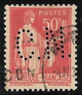 1 04	34	11	N°	283	Perforé	-	CN 304	-	COMPTOIR NATIONAL D’ESCOMPTE - Used Stamps