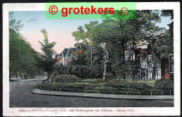 ALKMAAR Hout Met Standbeeld Bosboom-Toussaint Ereburgeres 1925 - Alkmaar