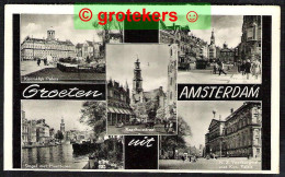 AMSTERDAM Groeten Uit 5-luik 1958 - Amsterdam