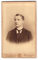 Fotografie Selle & Kuntze, Potsdam, Junger Herr Im Anzug Mit Krawatte  - Personnes Anonymes