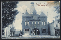 AK Port Allegany, PA, City Hall And Post Office  - Altri & Non Classificati