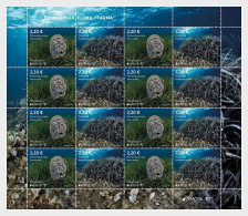 CROATIA 2024 Europa CEPT. Underwater Fauna & Flora - Full Sheet MNH - Kroatien