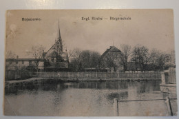 Cpa Polska Pologne 1906 Bojanowo Evgl. Kirche Burgerschule - MAY04 - Pologne
