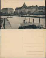 Ansichtskarte Düsseldorf Hafen Schiffe - Am Ufer Provinzial-Verwaltung 1910 - Duesseldorf