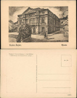 Ansichtskarte Baden-Baden Theater - Federzeichnung 1919 - Baden-Baden