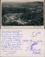 Niederlahnstein-Lahnstein Panorama-Ansicht Auf Lahn Brücke V.d. Uhu-Lay 1940 - Lahnstein