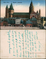 Ansichtskarte Mainz Dom Und Domplatz Cathédrale Mayence 1928 - Mainz