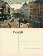 Baden-Baden Blick Vom Leopoldsplatz Zu Sophienstrasse Belebt 1910 - Baden-Baden