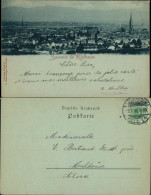 CPA Mülhausen Mulhouse Mondscheinlitho: Stadt 1899 - Andere & Zonder Classificatie