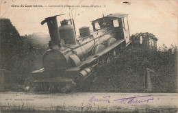 CPA Gare De Courtalain-Locomotive Prenant Une Fausse Direction-Timbre     L2960 - Courtalain