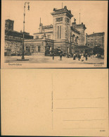 Ansichtskarte Saarbrücken Hauptbahnhof - Seitenansicht 1925 - Saarbruecken