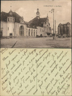 Ansichtskarte Koblenz Hauptbahnhof - Straße 1924 - Koblenz