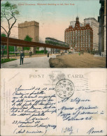 Postcard New York City Hochbahn, Lower Broadway Whitehall Building 1910 - Autres & Non Classés