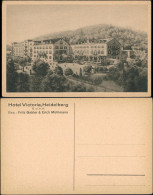 Ansichtskarte Heidelberg Künstlerkarte Hotel Viktoria 1928 - Heidelberg