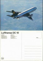 Ansichtskarte  Lufthansa DC 10 Flugwesen - Flugzeuge 1985 - 1946-....: Modern Era