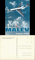 Typ TU-134 Jet Aircraft Of MALEV Flugwesen - Flugzeuge Hungarian Airline 1987 - 1946-....: Moderne