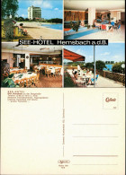 Ansichtskarte Hemsbach SEE-HOTEL 4 Ansichten Innen Und Außen 1974 - Sonstige & Ohne Zuordnung