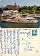Konstanz Hafen Bodensee Dampfer, Fahrgastschiff Schiff BADEN 1965 - Konstanz