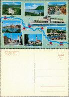 Ansichtskarte  Donau-Schiff AGNES BERNAUER Fluss Rundfahrten 1968 - Piroscafi