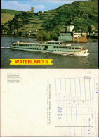 Fahrgastschiff Rhein Schiff MS WATERLAND II Schiffsfoto-AK 1975 - Veerboten