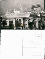 Ansichtskarte Hamburg Ausfahrt Eines Übersee Dampfers 1962 - Sonstige & Ohne Zuordnung