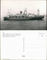 State Of Maine, Schoolship Maine Maritime Academy, Schiffsfoto-AK 1950 - Andere & Zonder Classificatie