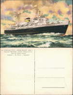 Ansichtskarte  Schiff Dampfer KONINGIN EMMA, PRINSES BEATRIX Zeeland Line 1950 - Steamers