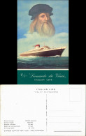 ITALIA NAVIGAZIONE SERVICE NEW YORK Dampfer LEONARDO DA VINCI 1960 - Piroscafi