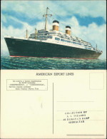 AMERICAN EXPORT LINES Schiff Ship INDEPENDENCE CONSTITUTION 1960 - Steamers