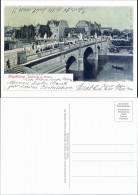 Magdeburg Zoll-Brücke Mit Werder Anno Ca. 1904 Repro-Ansicht 1989/2000 REPRO - Sonstige & Ohne Zuordnung