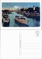 Magdeburg Repro-Ansicht Hafen Mit Fahrgastschiff Ca. Anno 1910 2000 REPRO - Sonstige & Ohne Zuordnung