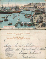 Postcard Valletta Hafen Habour Marina Custom House, Schiffe Ships 1905 - Malta