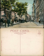 Gibraltar Exchange And Waterport Street Native People Scene,  1910 - Gibraltar