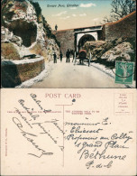 Postcard Gibraltar Stadtteilansicht Europa Pass, Einheimische 1914 - Gibraltar