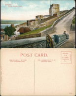Gibraltar Moorish Castle (Burg) Stadtteilansicht Vintage Postcard 1910 - Gibilterra