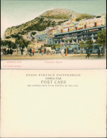 Gibraltar Casemates Square Stadtteilansicht Belebter Platz, Vintage  1900 - Gibraltar