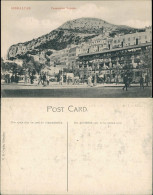 Postcard Gibraltar Casemates Square Belebter Platz Einheimische 1910 - Gibraltar