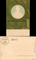 Adel Kaiserin Auguste Victoria Medaillon Künstlerkarte 1912 Prägekarte - Non Classés