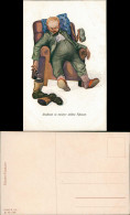 Ansichtskarte  Künstlerkarte Scherzkarte Daheim In Meiner Stillen Klause 1918 - 1900-1949